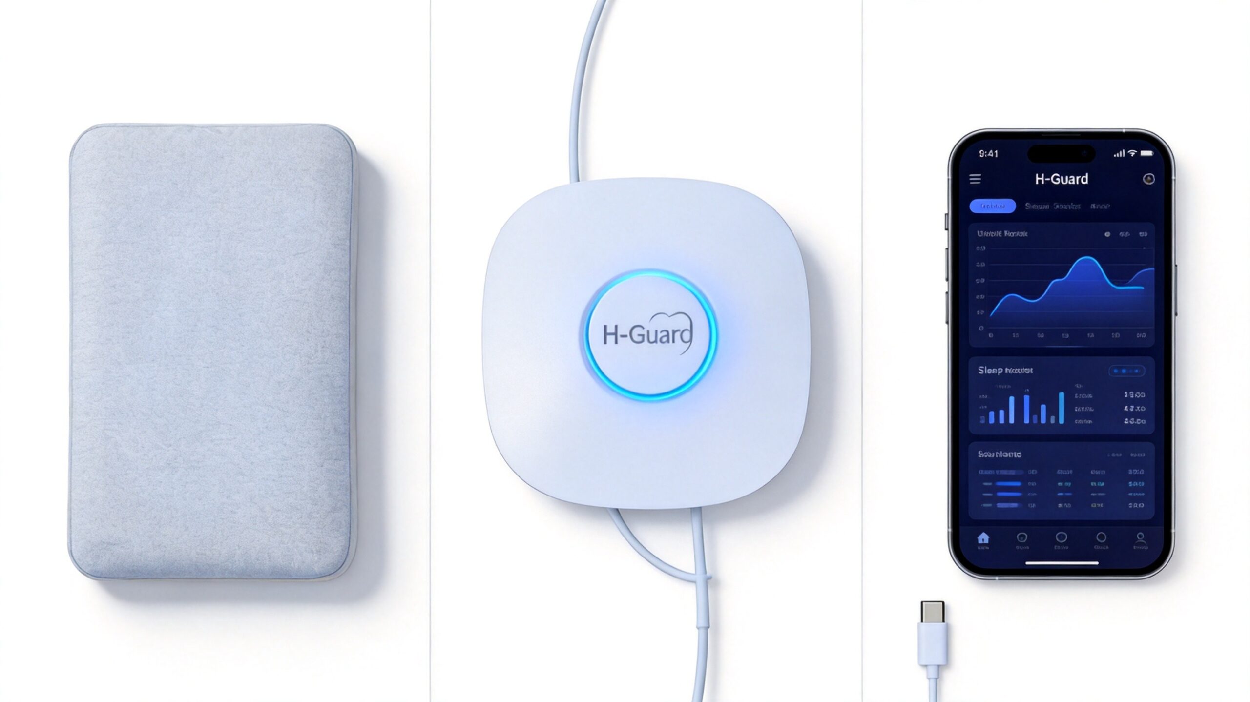 H-Guard Smart Sleep Pillow lifestyle photo