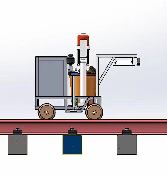 iRunYu Rail Bolt Oiling Robot Side View