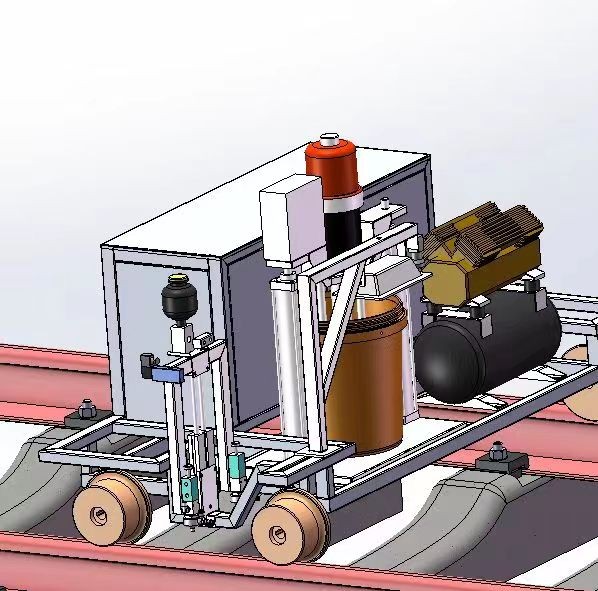 iRunYu Rail Bolt Oiling Robot 3D Model